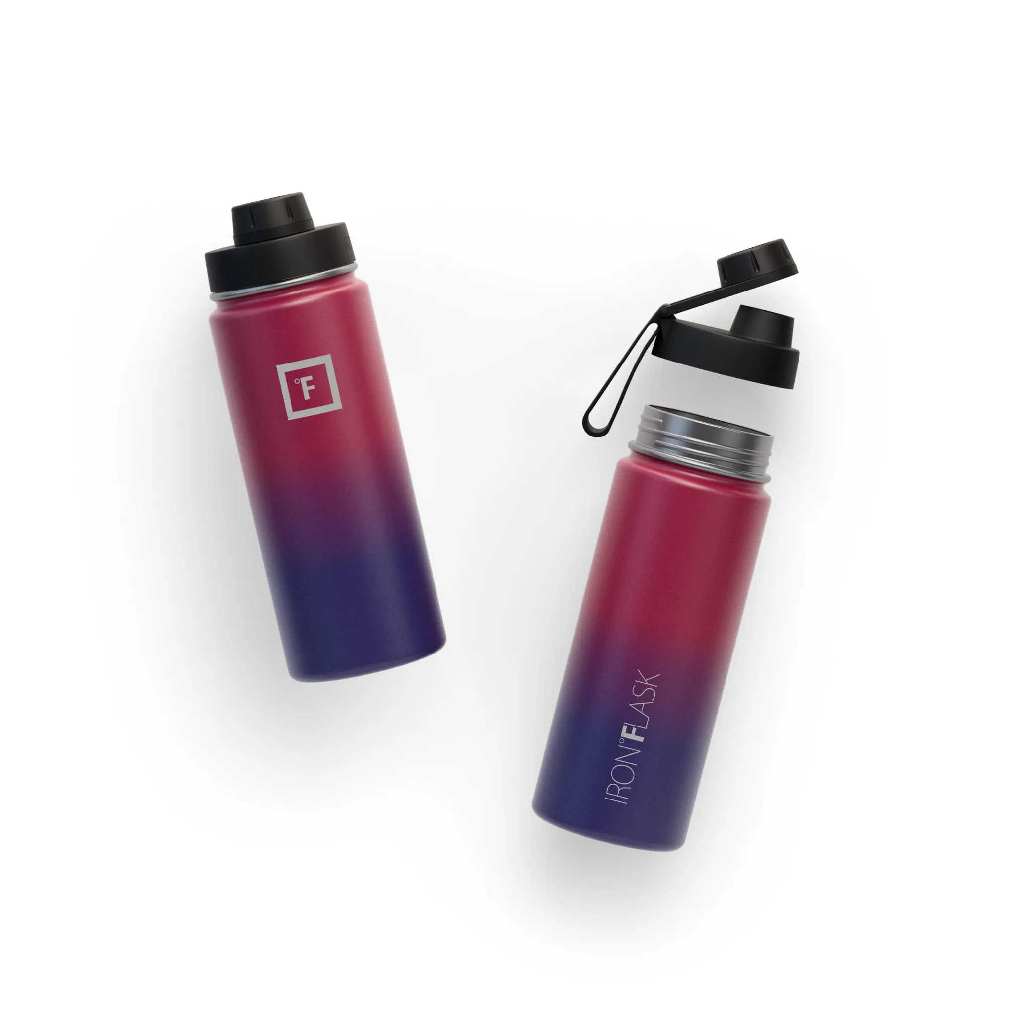 18 Oz Wide Mouth Water Bottle with Spout Lid