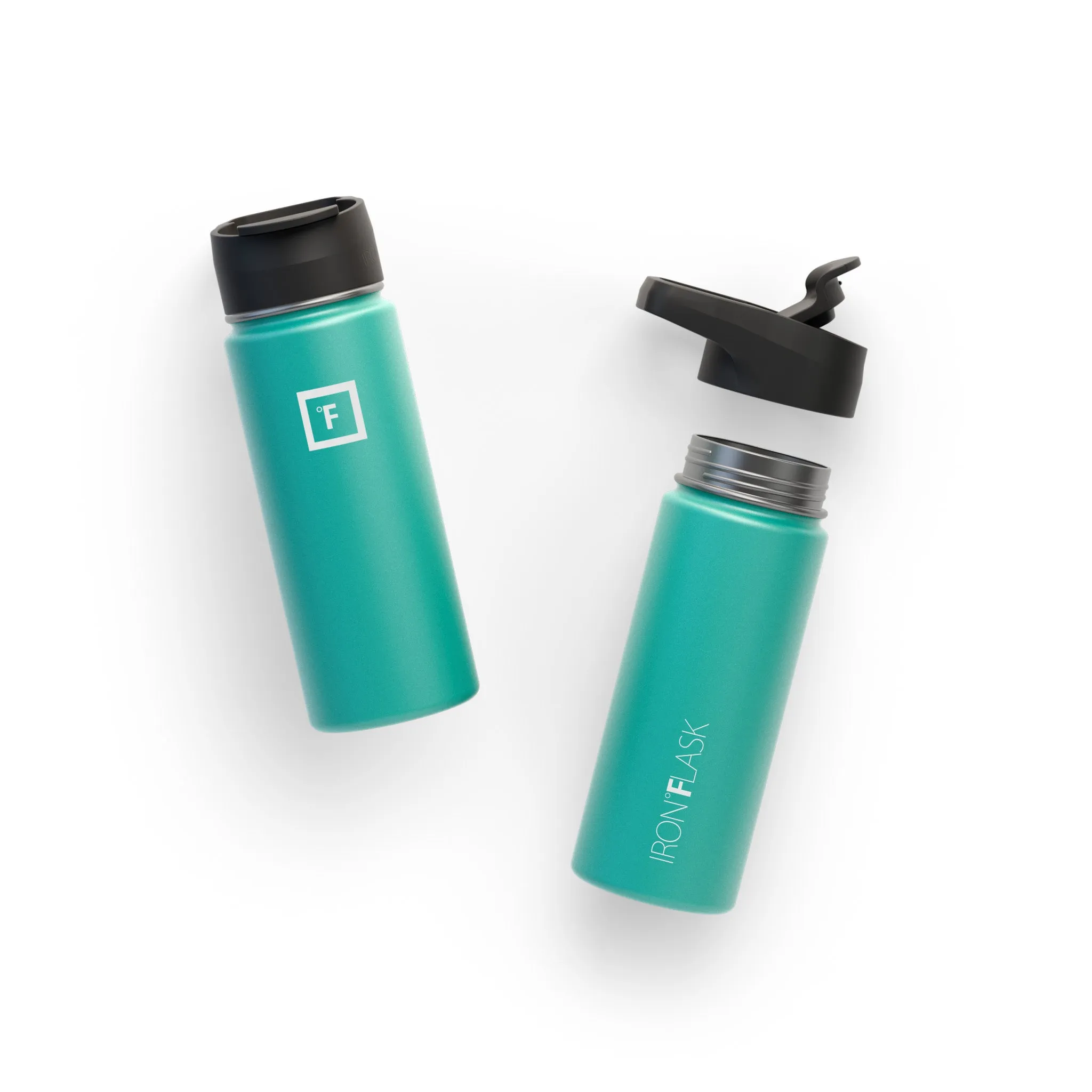 18 Oz Wide Mouth Water Bottle with Spout Lid