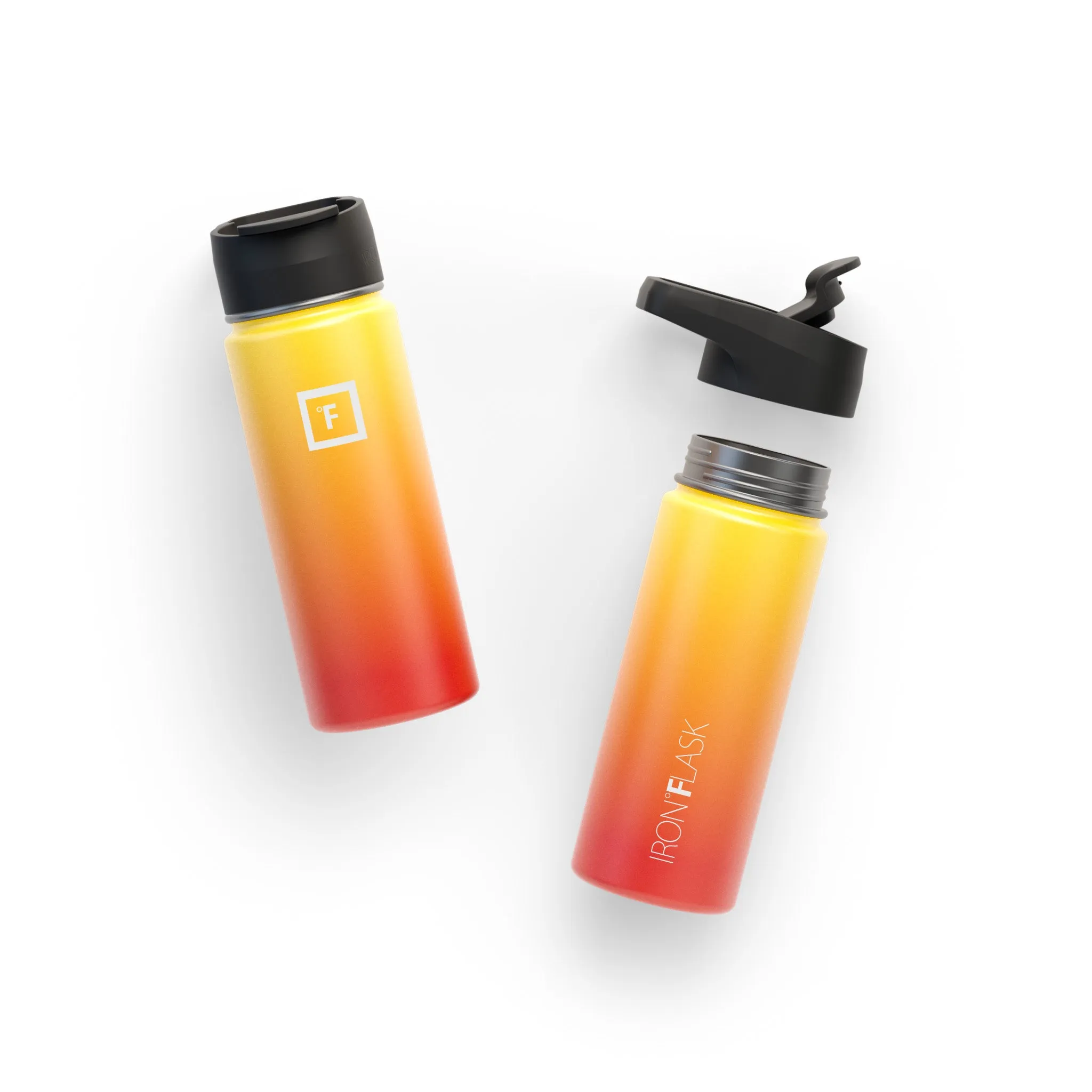 18 Oz Wide Mouth Water Bottle with Spout Lid