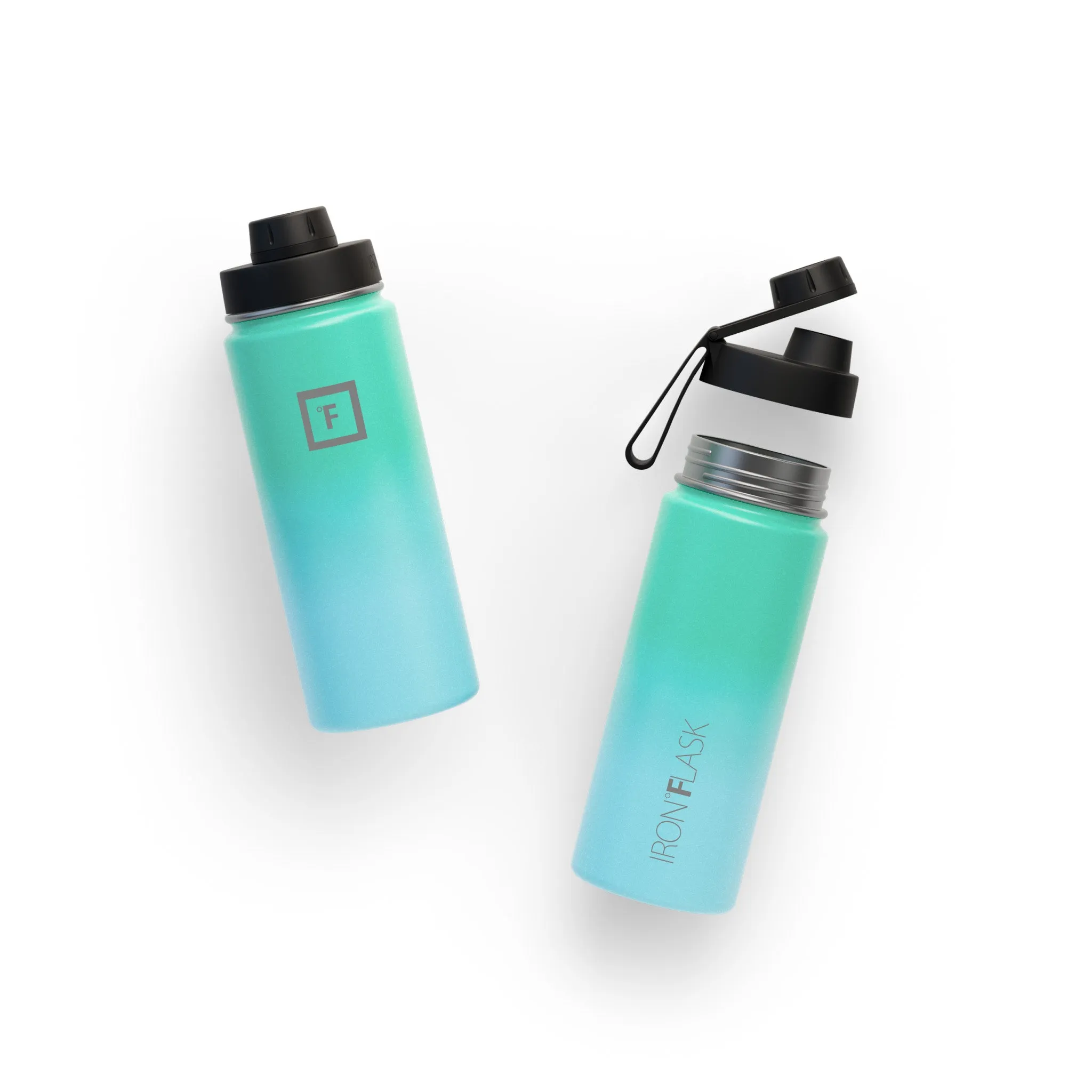 18 Oz Wide Mouth Water Bottle with Spout Lid
