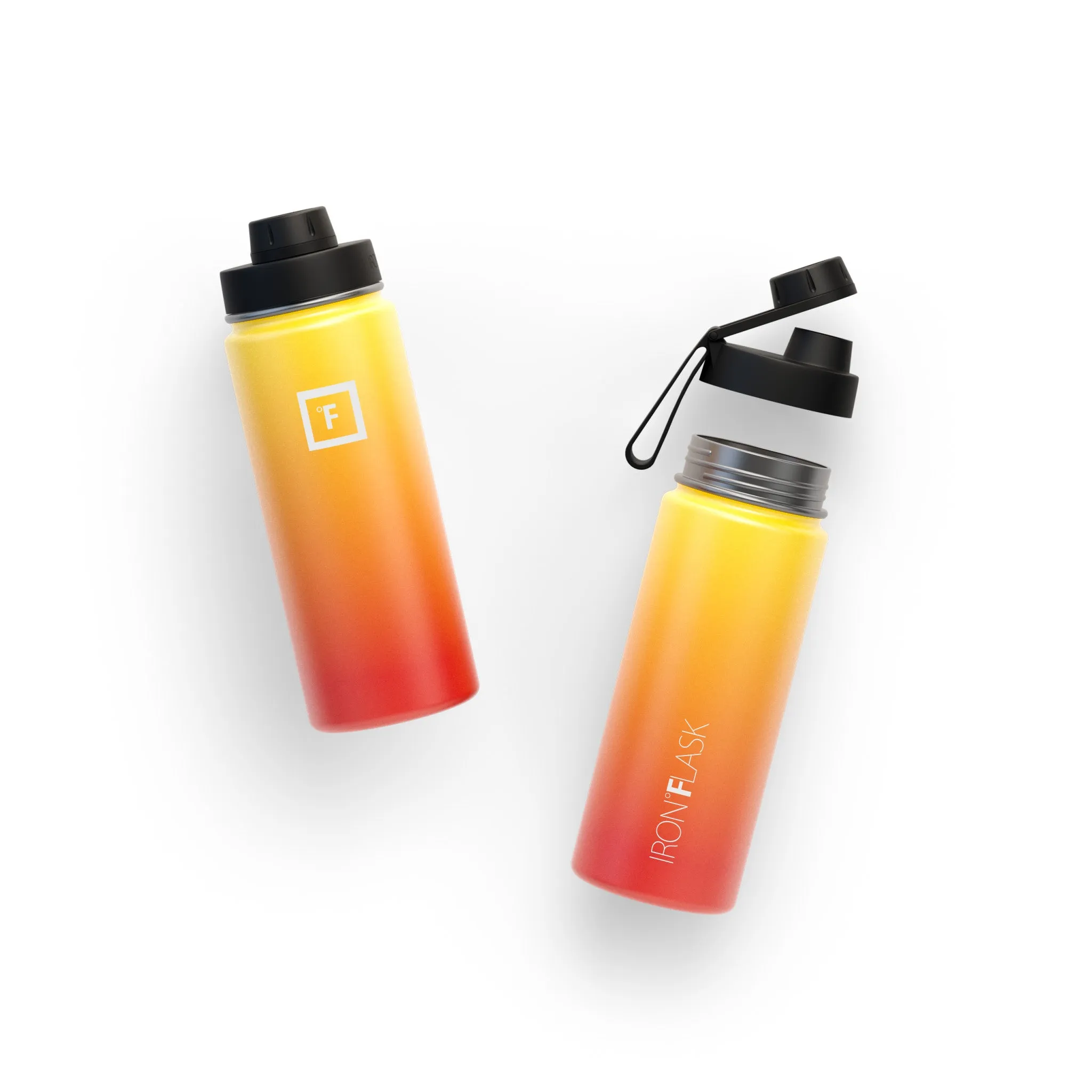 18 Oz Wide Mouth Water Bottle with Spout Lid