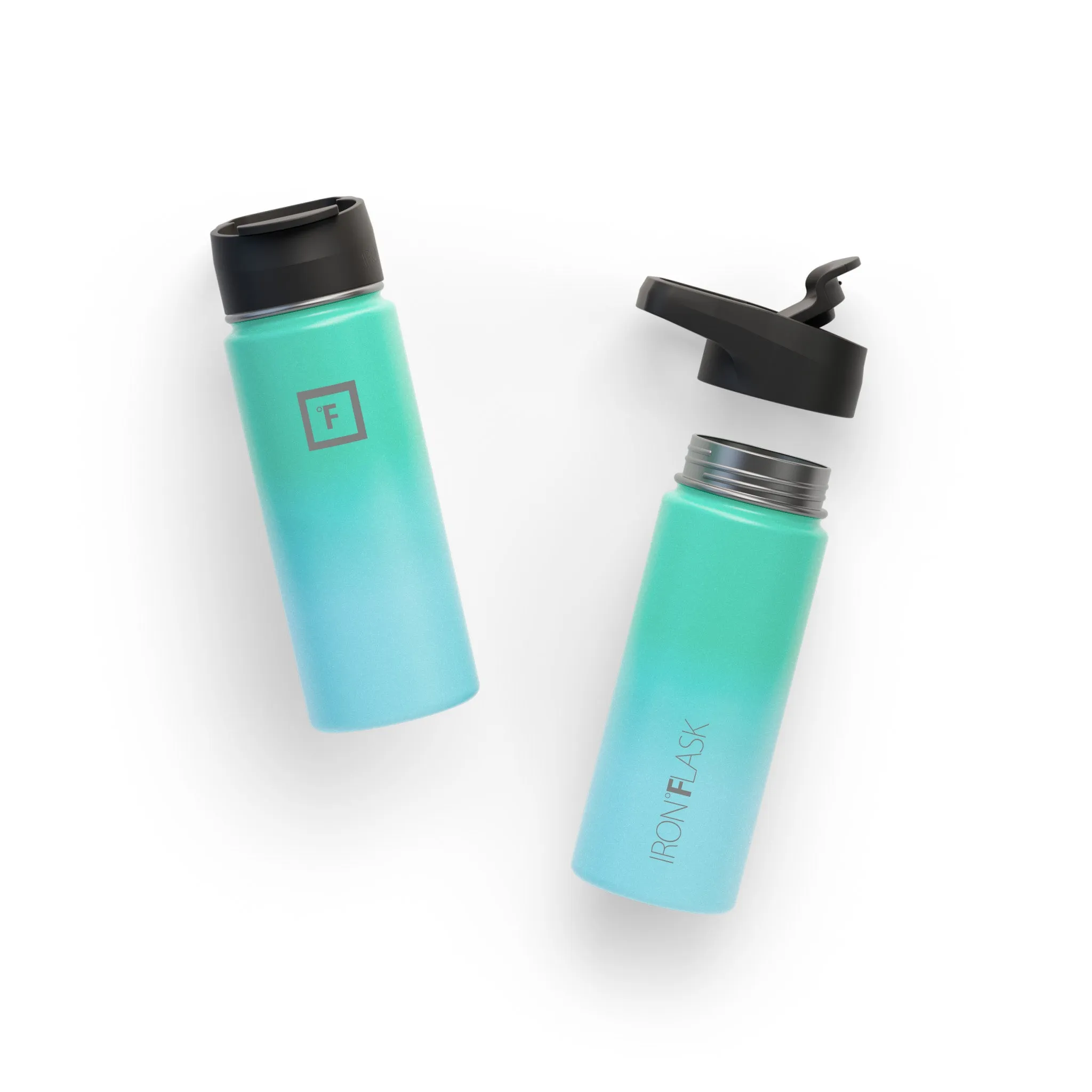 18 Oz Wide Mouth Water Bottle with Spout Lid
