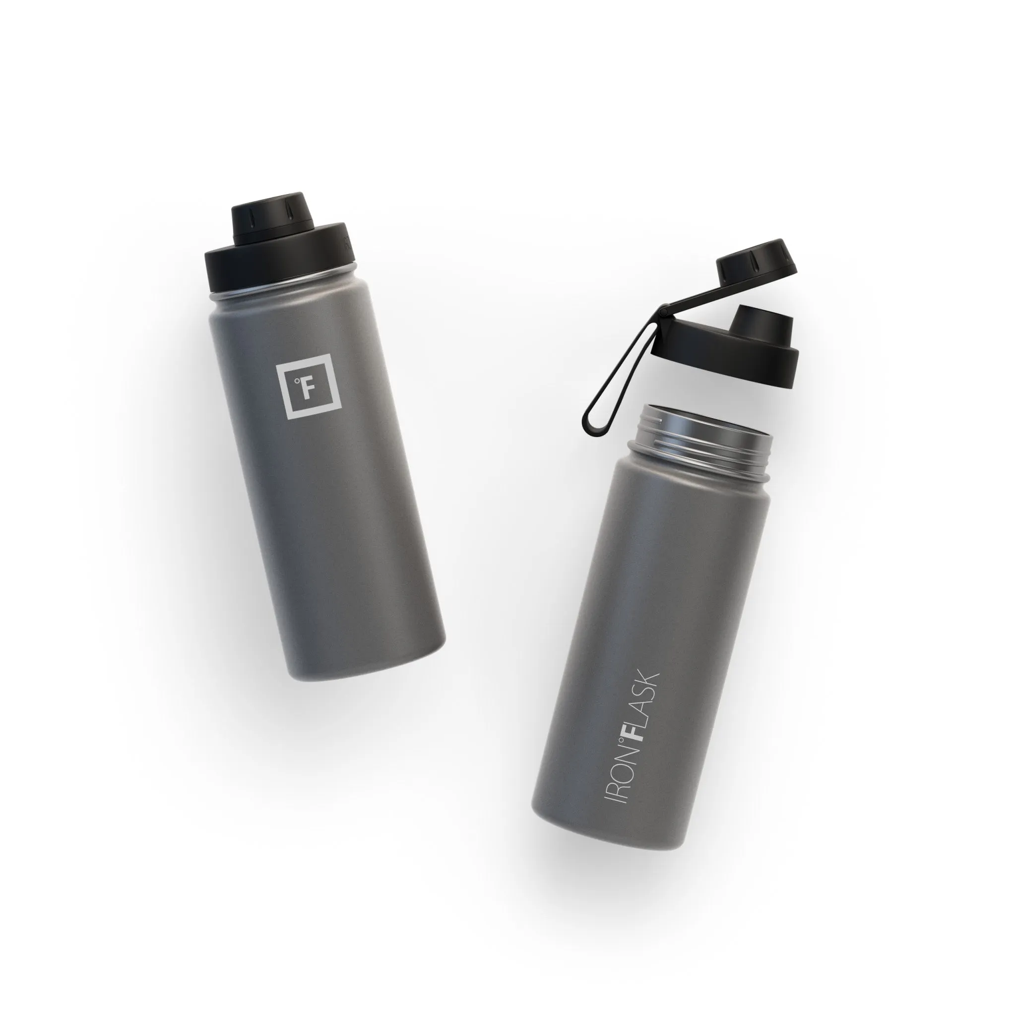 18 Oz Wide Mouth Water Bottle with Spout Lid