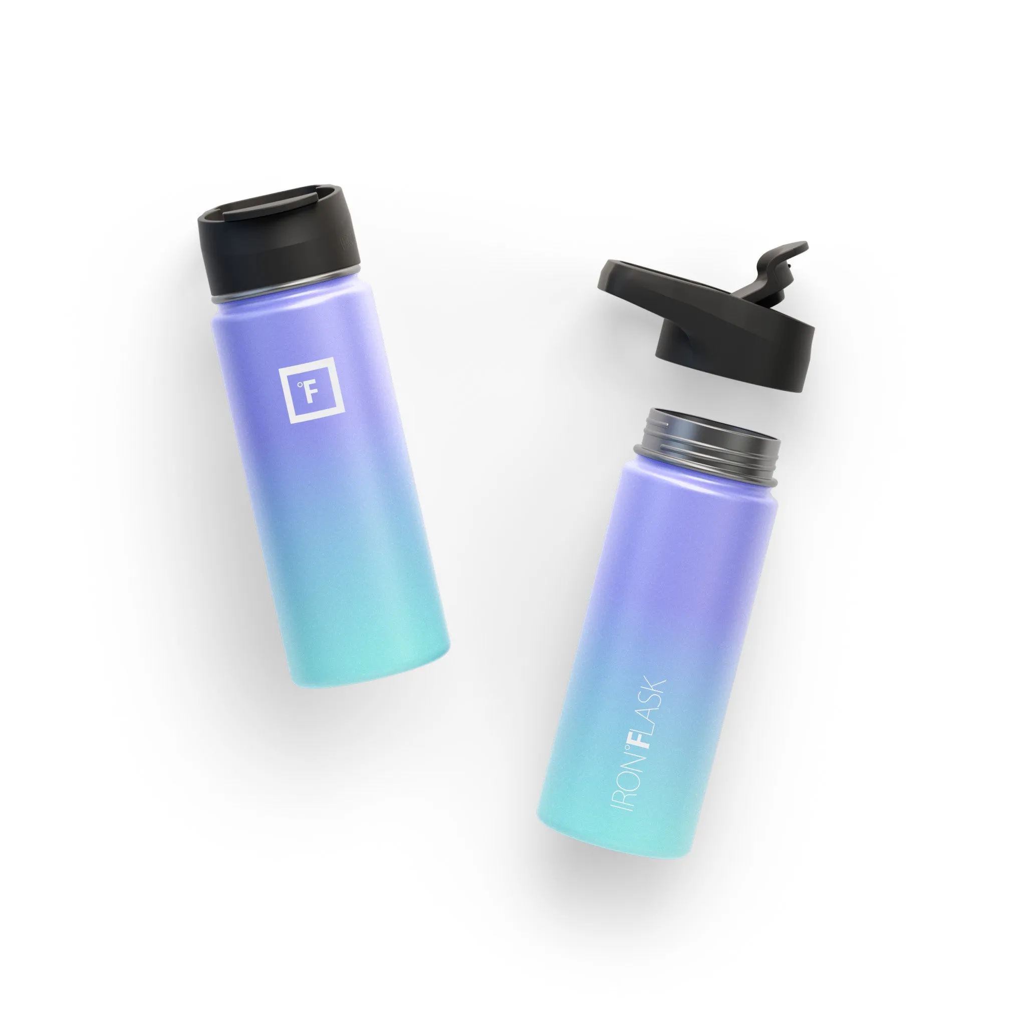 18 Oz Wide Mouth Water Bottle with Spout Lid