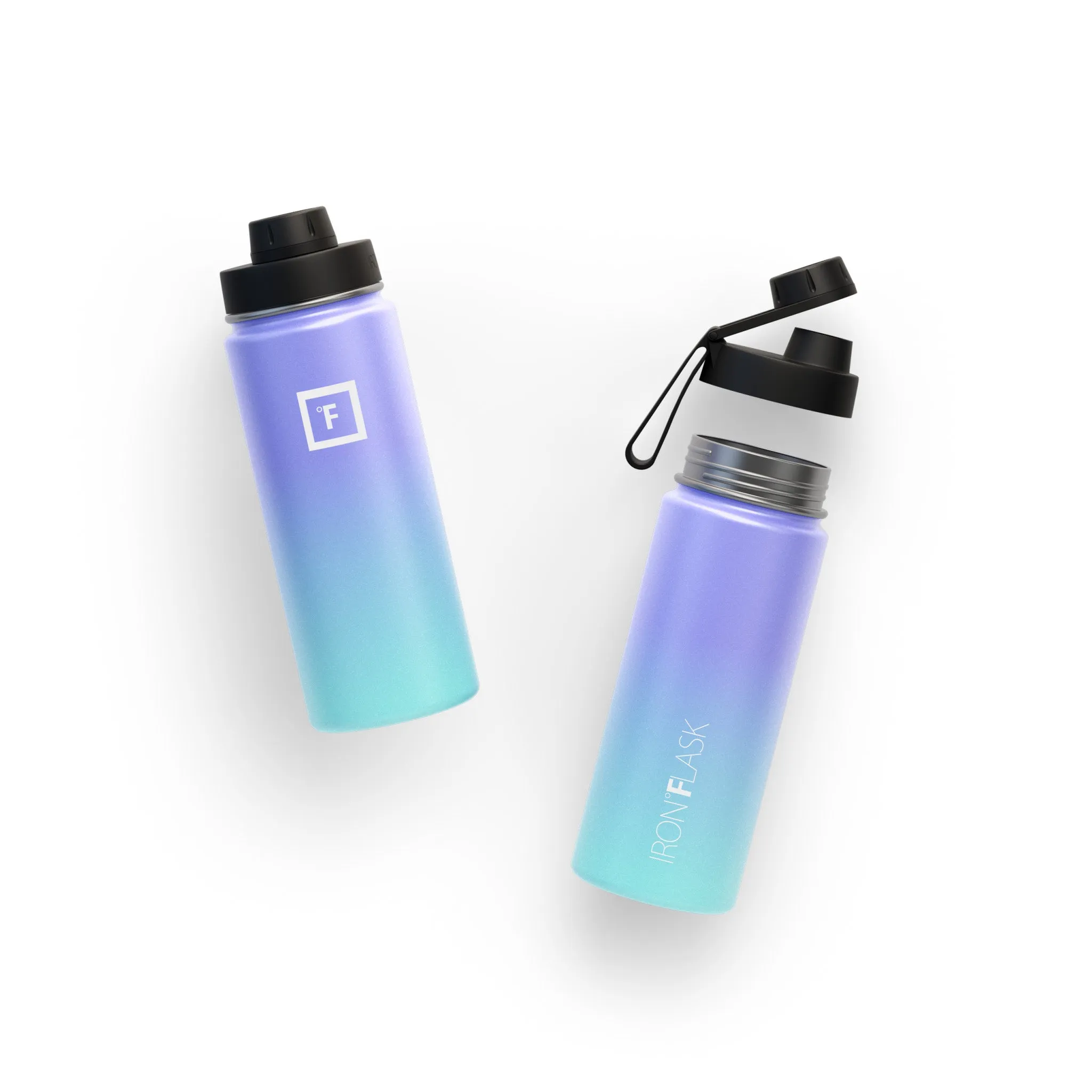 18 Oz Wide Mouth Water Bottle with Spout Lid