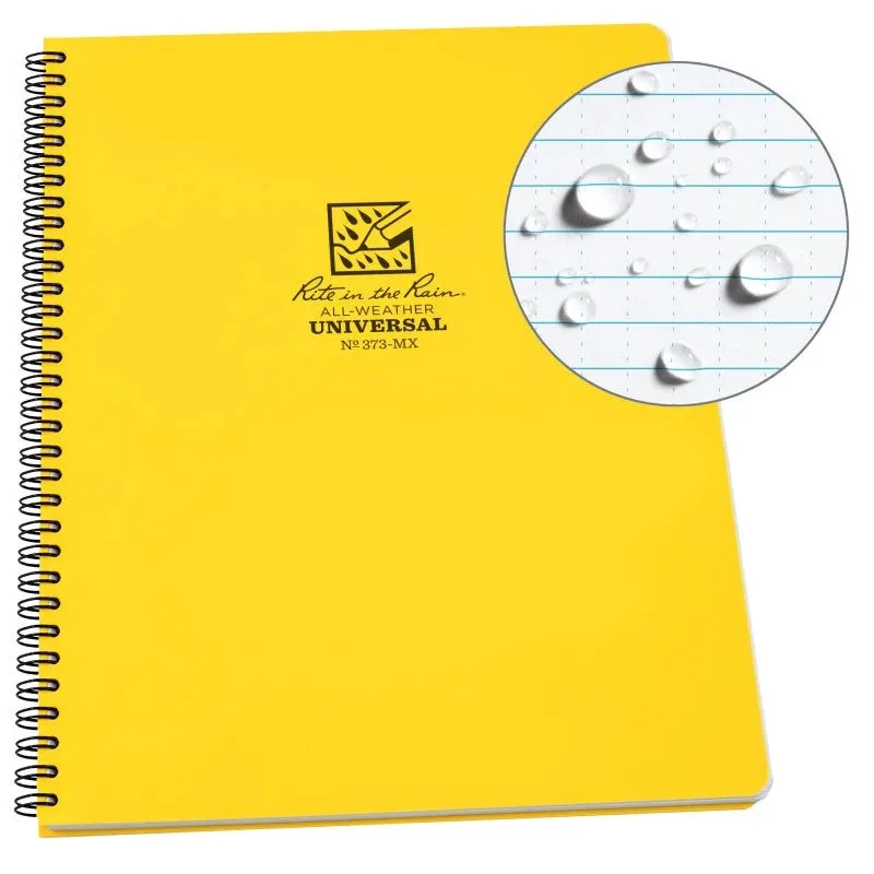 8.5" x 11" Rite in the Rain® All-Weather Side Spiral Notebook with Universal Pattern