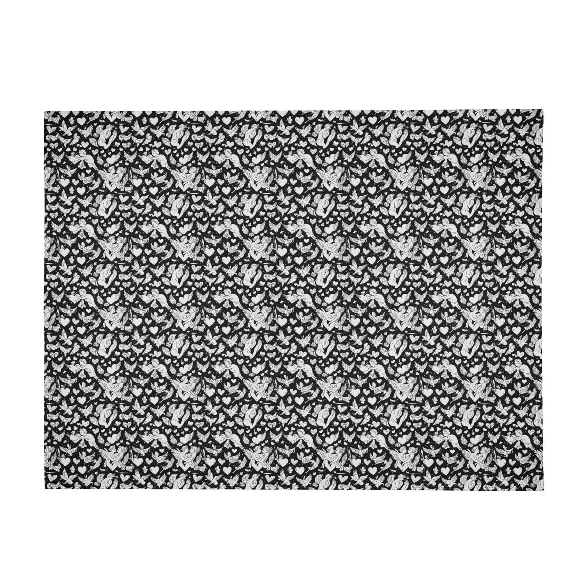 Abstract love Flannel Breathable Blanket 4 Sizes