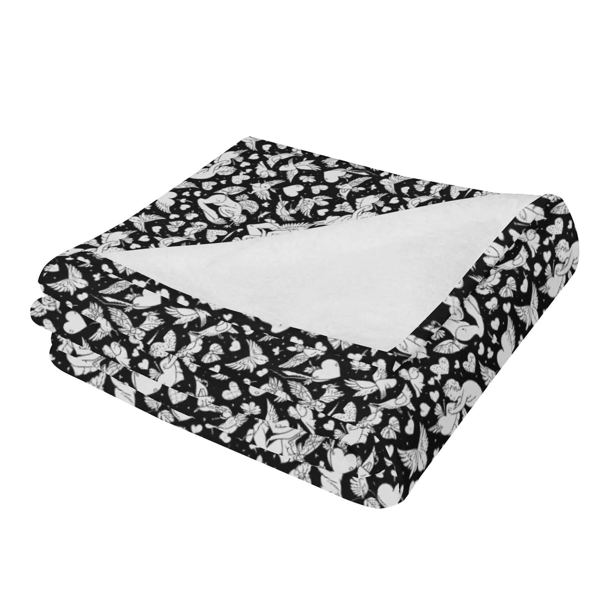 Abstract love Flannel Breathable Blanket 4 Sizes