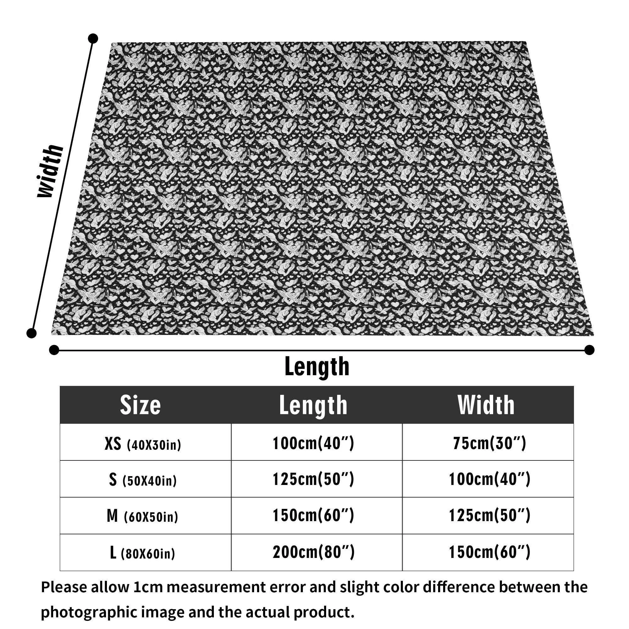 Abstract love Flannel Breathable Blanket 4 Sizes