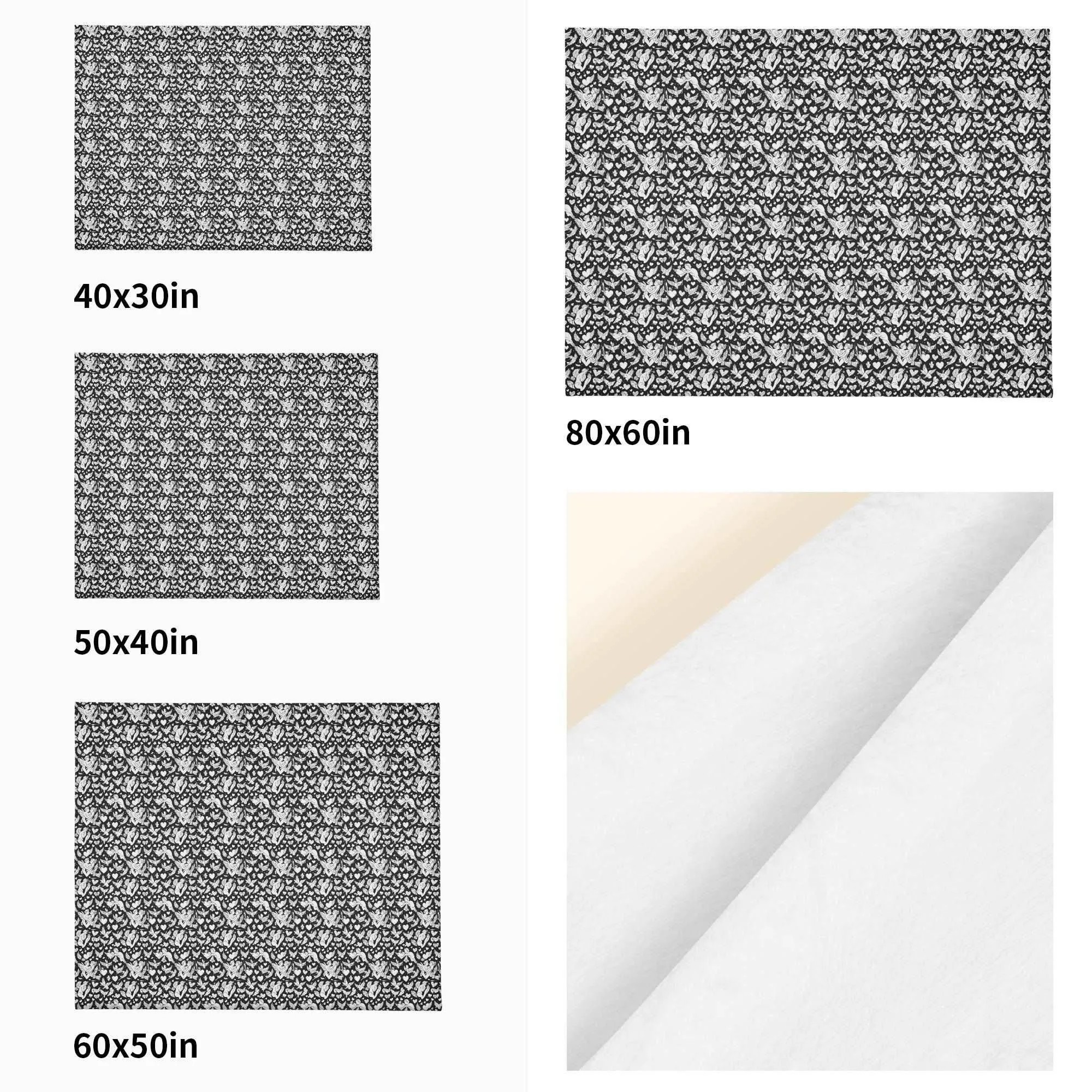 Abstract love Flannel Breathable Blanket 4 Sizes