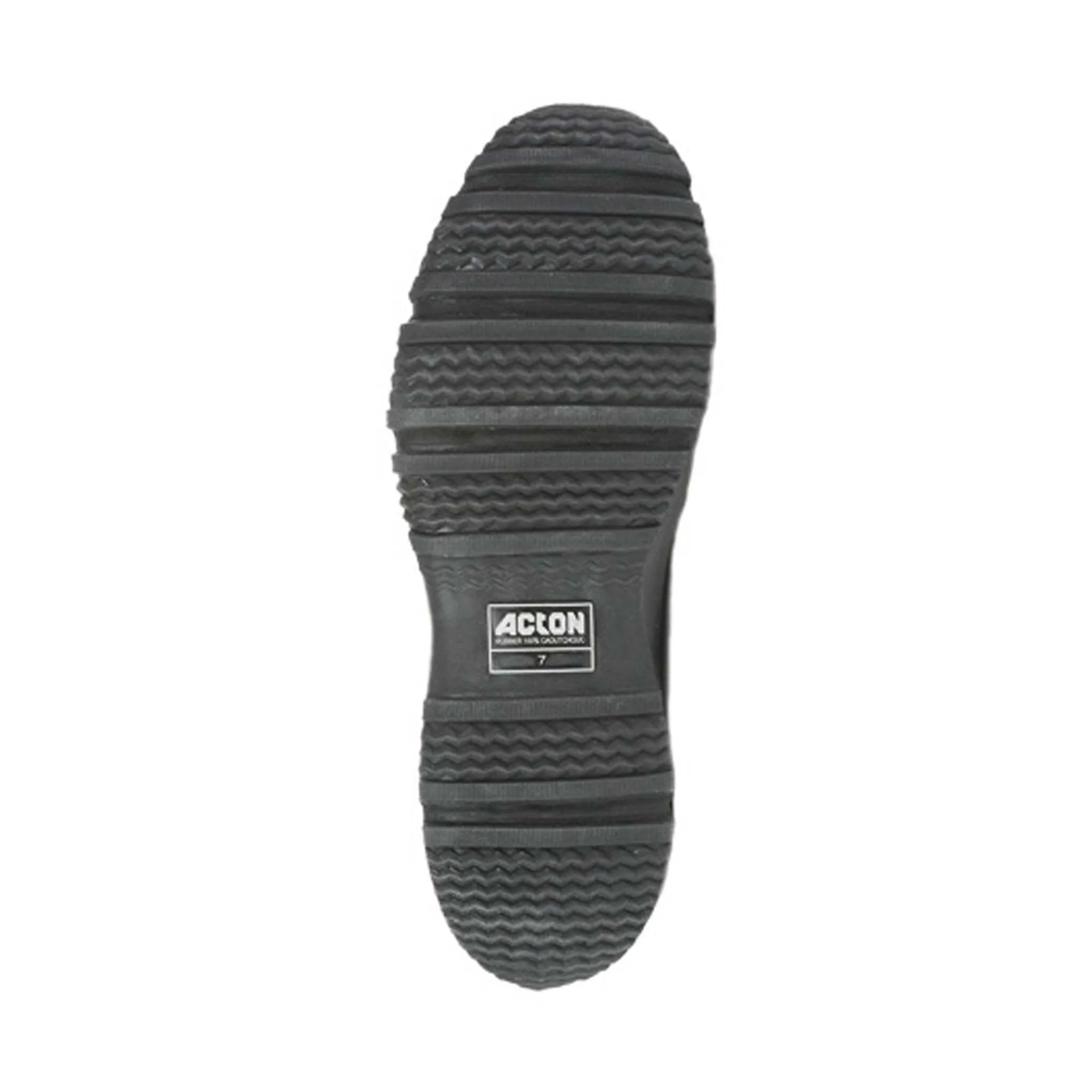 Acton Men's Work Boot Overshoes Bradford - Warm & Waterproof Natural Rubber, Fleece Lined, Anti-Corrosive Zipper, Durable Nylon Band | Sizes 6-13