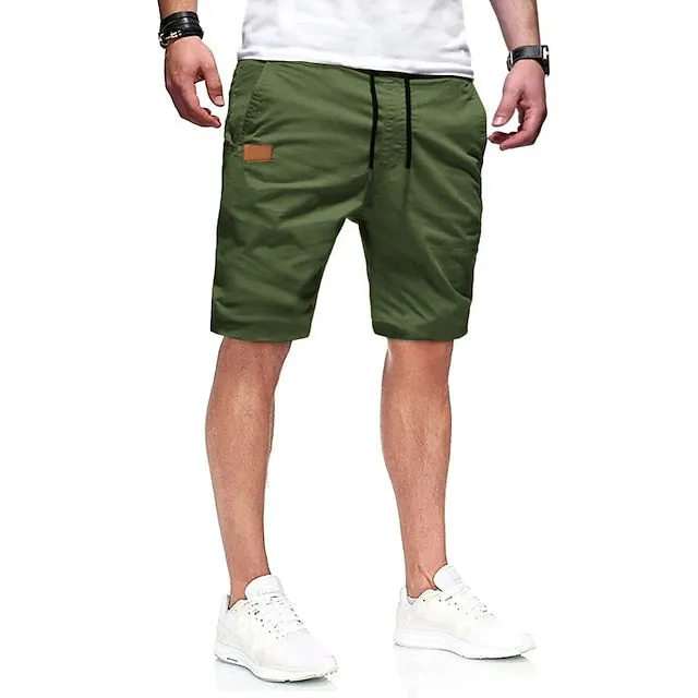 Adventure-ready Men's Outdoor Cargo Shorts in ArmyGreen Black