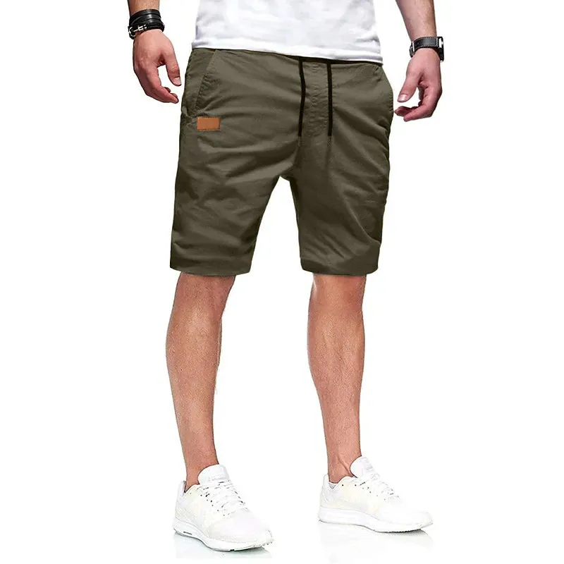 Adventure-ready Men's Outdoor Cargo Shorts in ArmyGreen Black