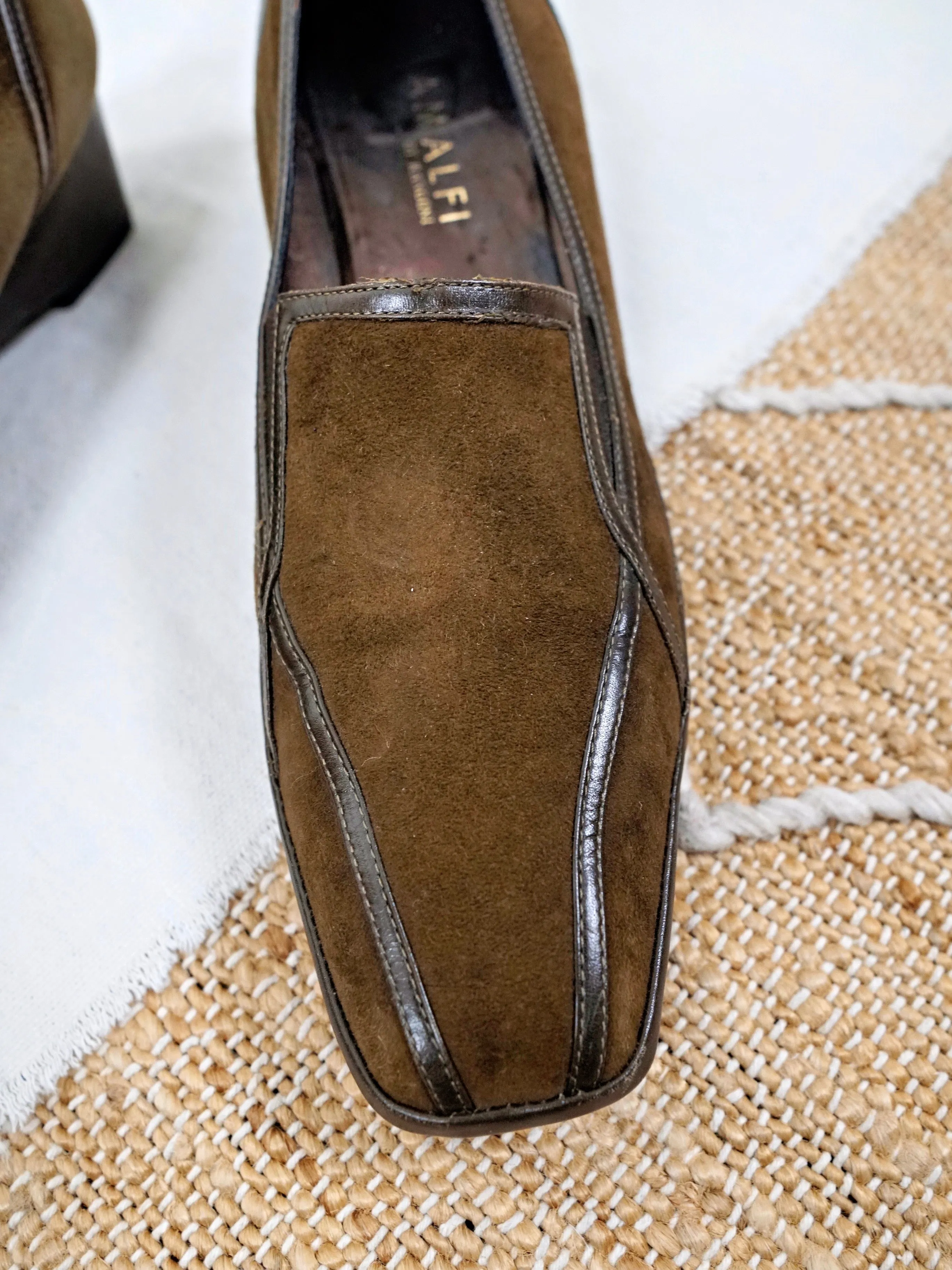 Amalfi by Rangoni Olive Suede Shoes | 10 N