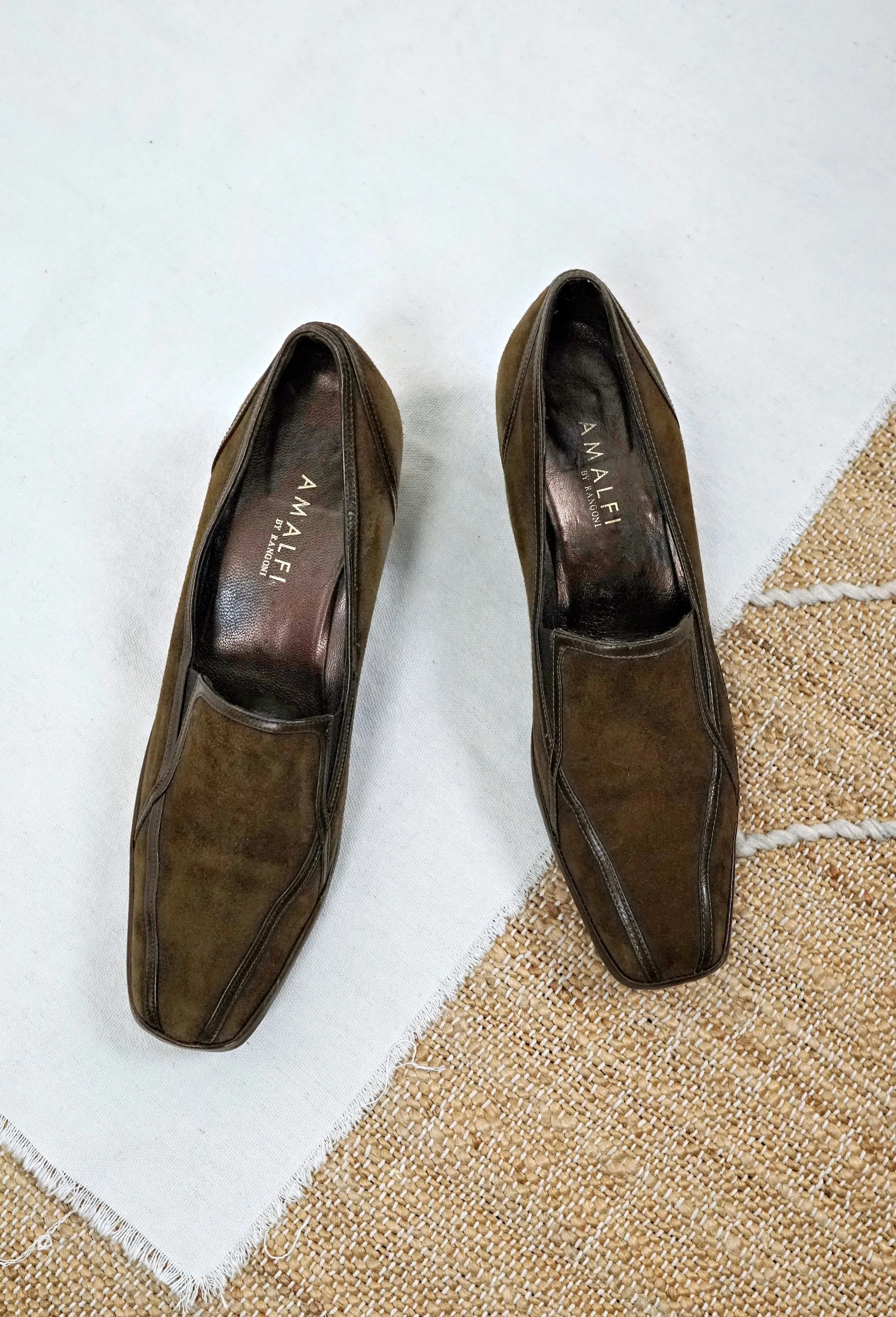 Amalfi by Rangoni Olive Suede Shoes | 10 N