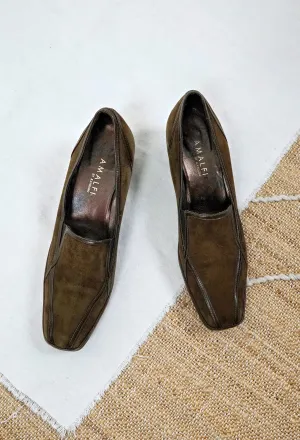 Amalfi by Rangoni Olive Suede Shoes | 10 N