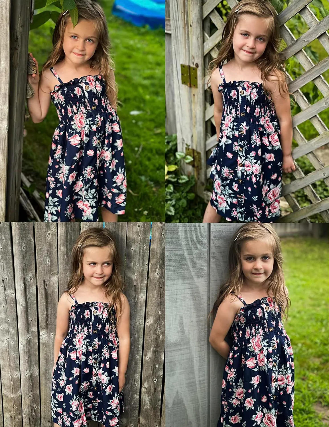 Arshiner Girl's Summer Sleeveless Casual Sundress