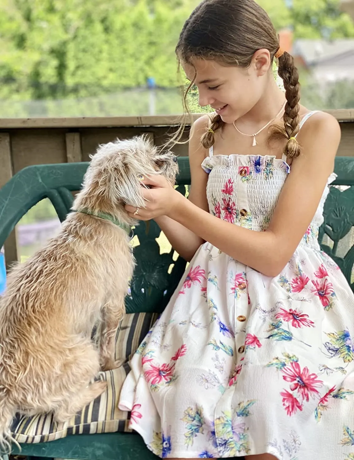 Arshiner Girl's Summer Sleeveless Casual Sundress