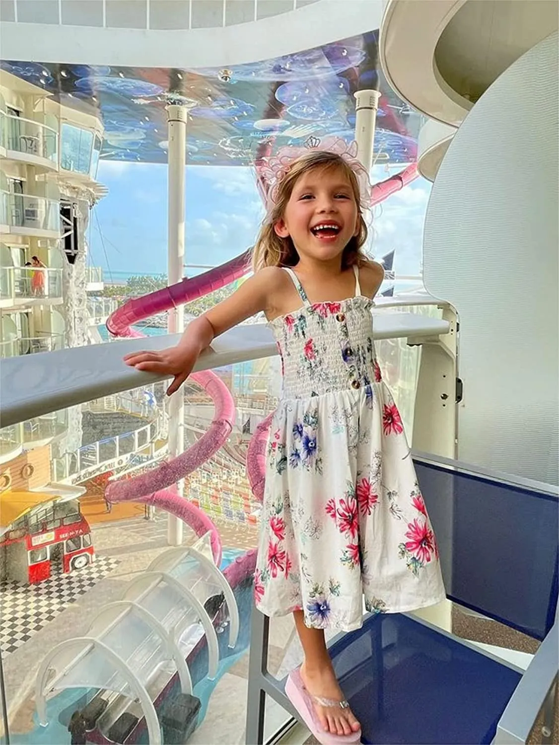 Arshiner Girl's Summer Sleeveless Casual Sundress