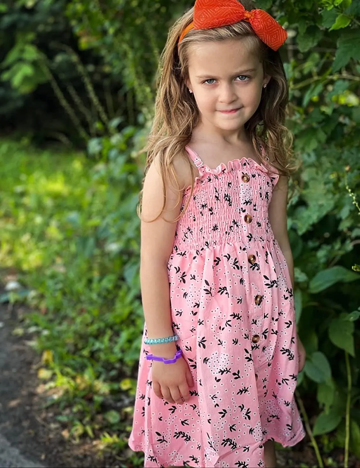 Arshiner Girl's Summer Sleeveless Casual Sundress