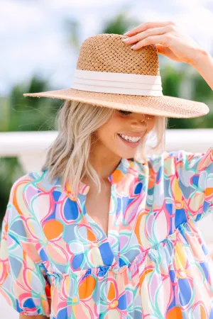 As It Happens Tan Brown Straw Hat