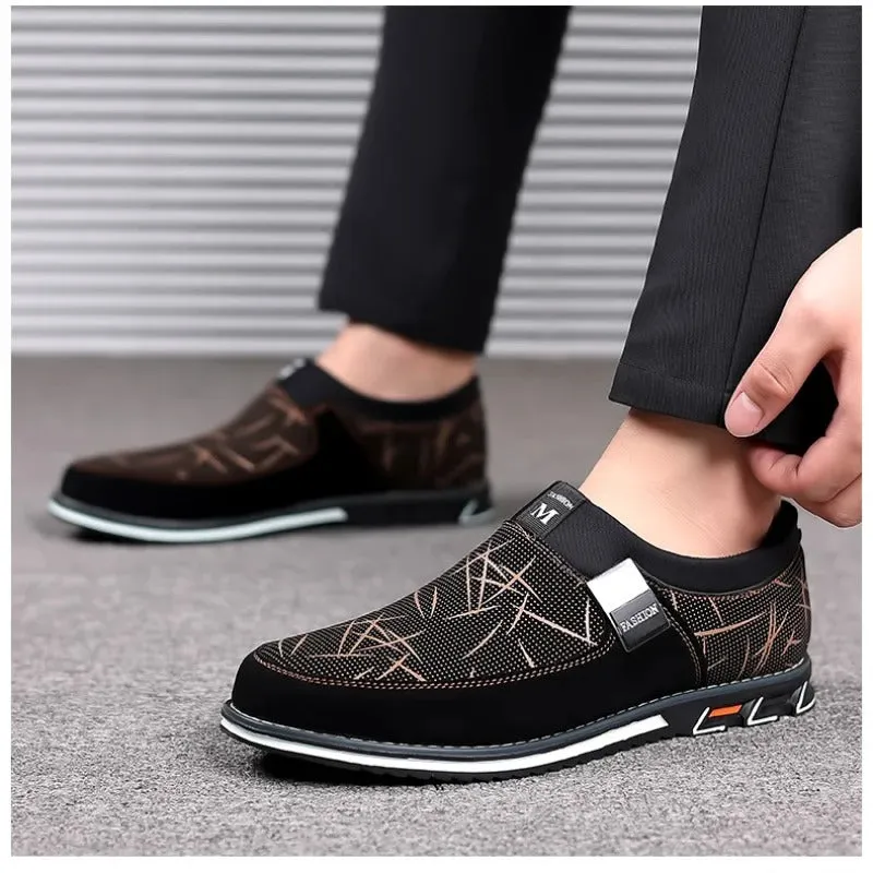 Avslappnade loafers för män