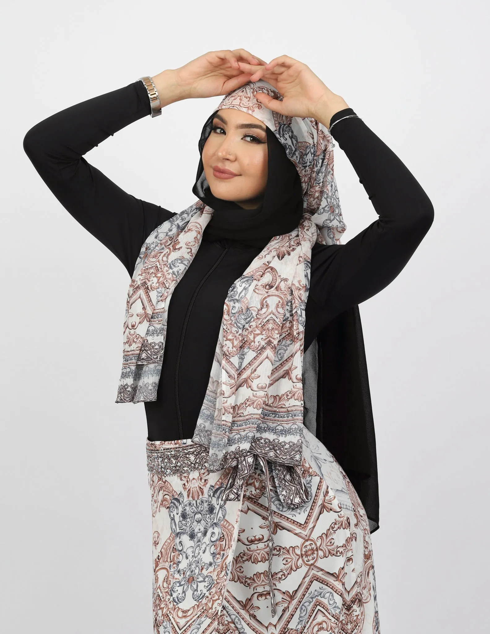 Beaded Print Shawls