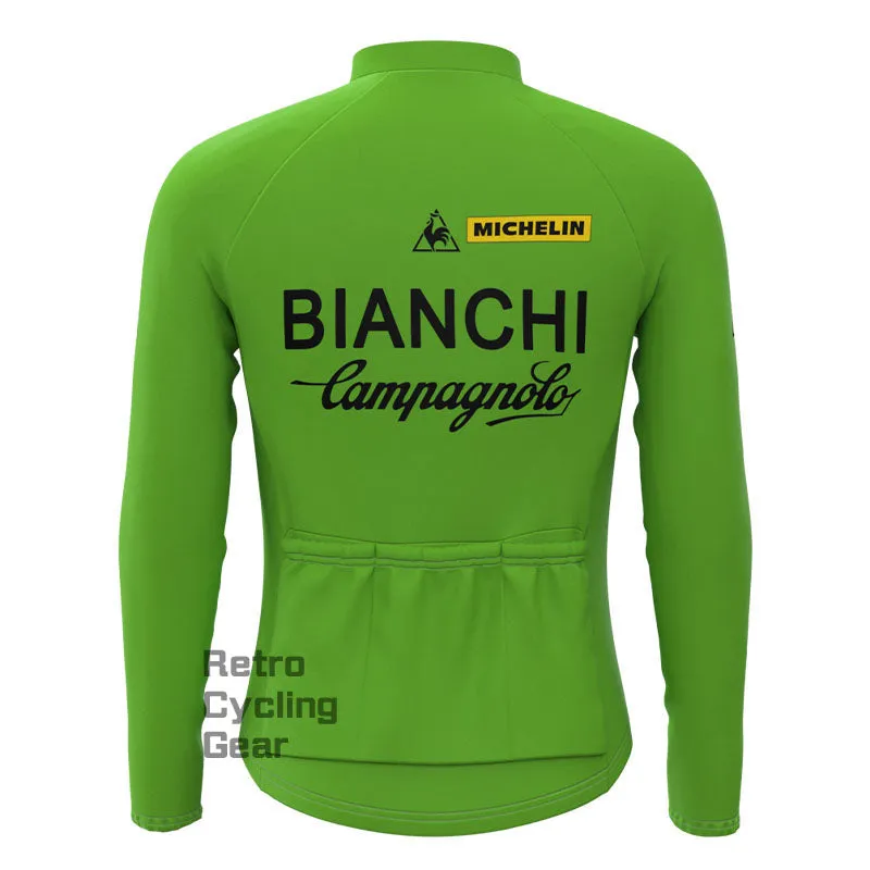 Bianchi Green Fleece Retro Cycling Kits