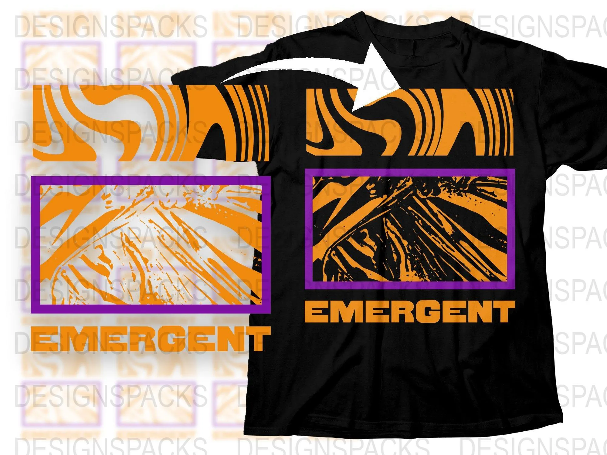 Bold Emergent Design Graphic Streetwear Png Digital Download