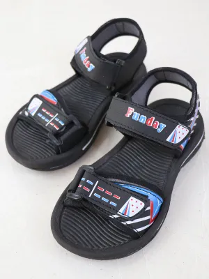 BSD08 Boys Sandal 8Yr - 17Yrs Black