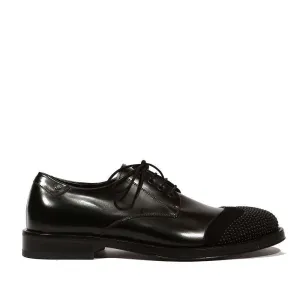 Cesare Paciotti Luxury Italian Men's Cam Baio Black Oxfords (CPM5145)