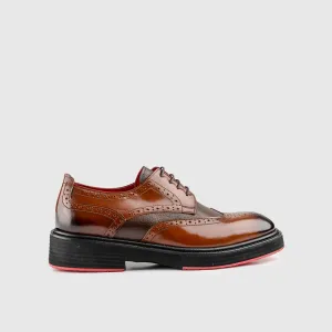 Chunky Sole Dress Oxfords Tan 4116