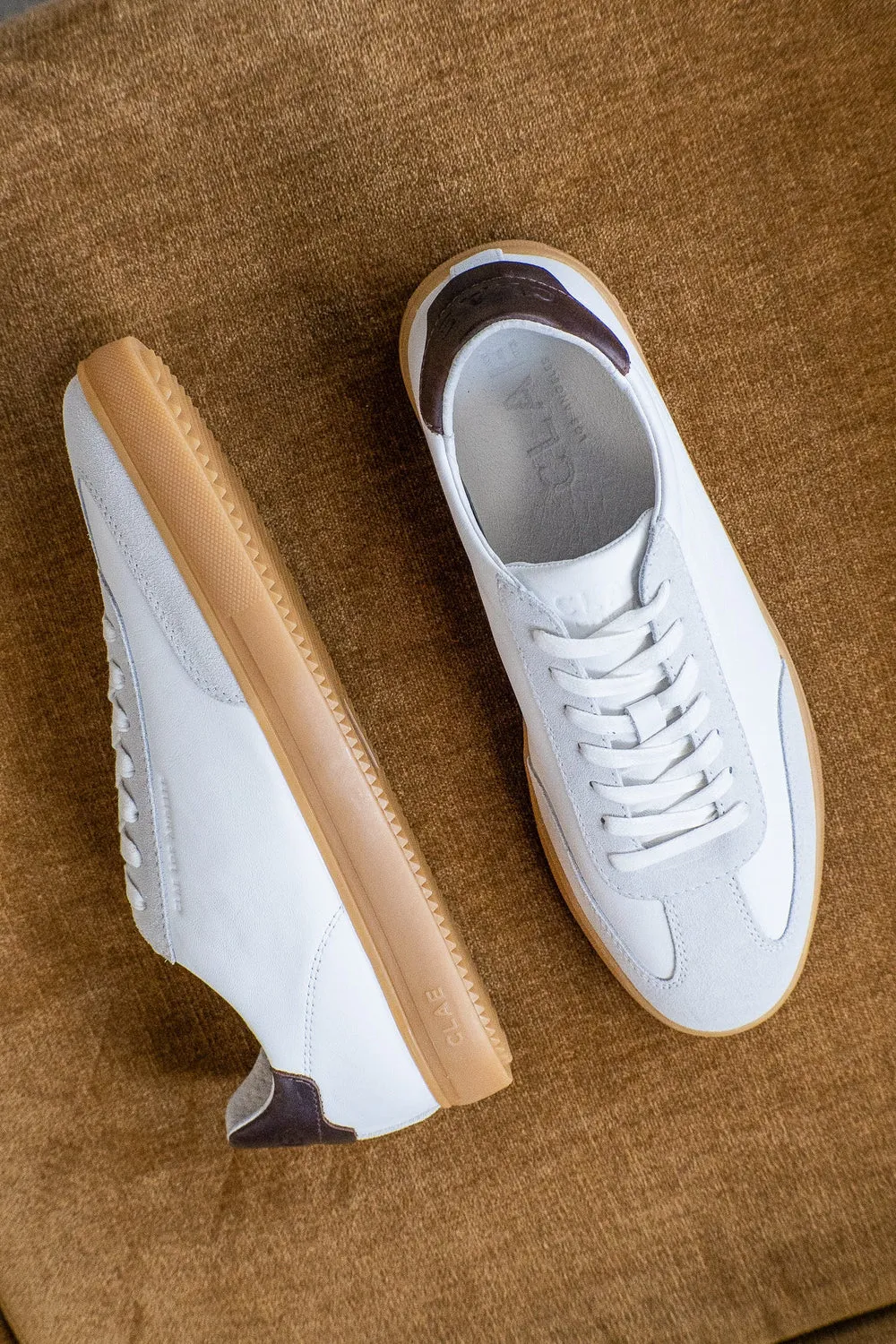 CLAE DEANE SNEAKERS - WHITE WALRUS BROWN LIGHT GUM