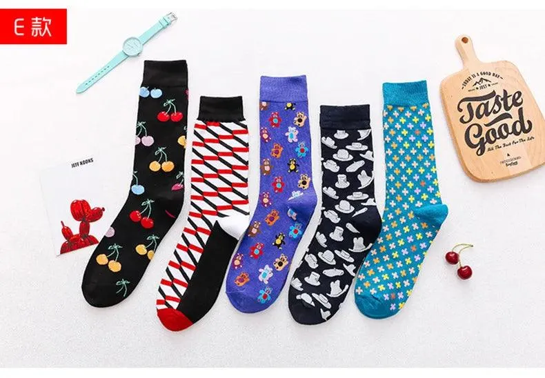 Colorful Tongue Graphic Skateboard Socks for Women - Stylish Fun Addition