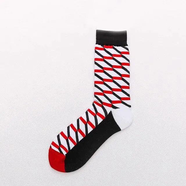 Colorful Tongue Graphic Skateboard Socks for Women - Stylish Fun Addition
