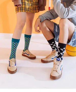 Colorful Tongue Graphic Skateboard Socks for Women - Stylish Fun Addition