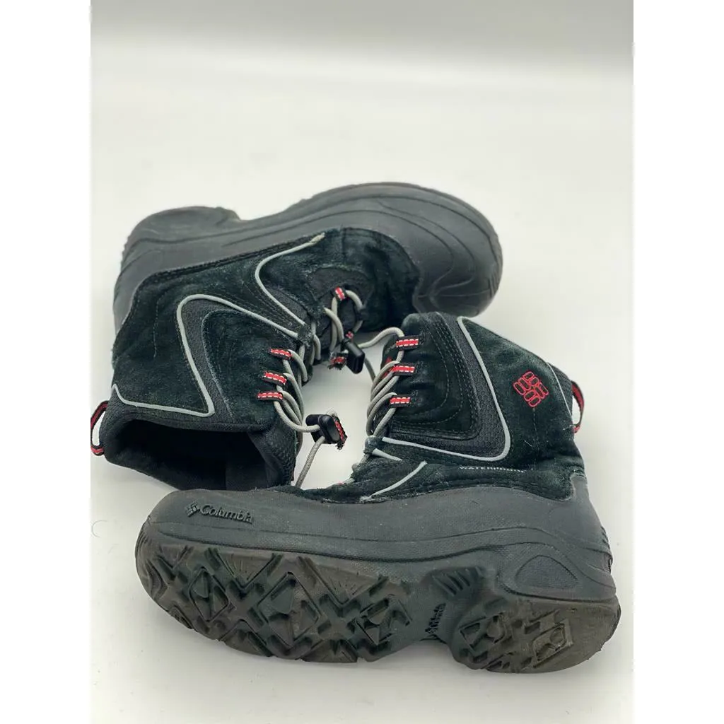 Columbia Snow Boots Kids Waterproof Bugaboot Black Youth Winter 100 grams Size 5