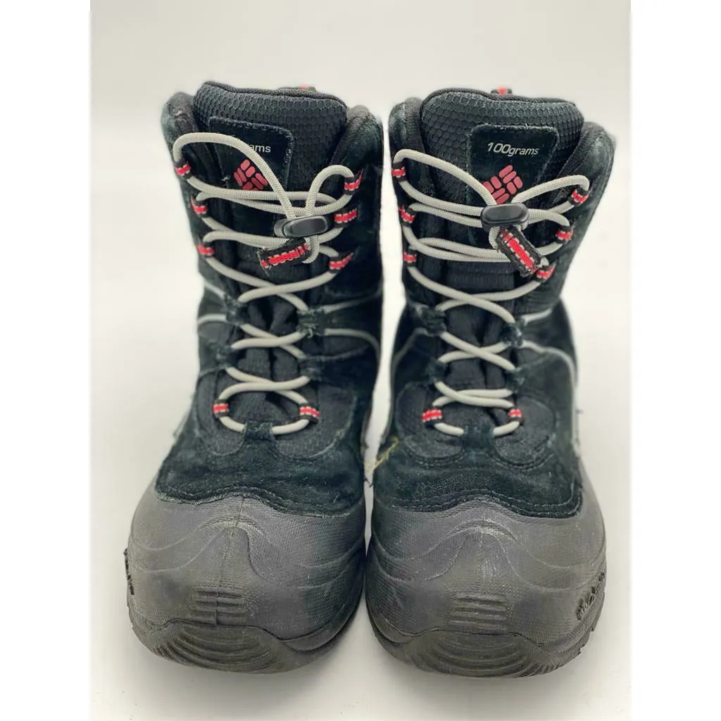 Columbia Snow Boots Kids Waterproof Bugaboot Black Youth Winter 100 grams Size 5