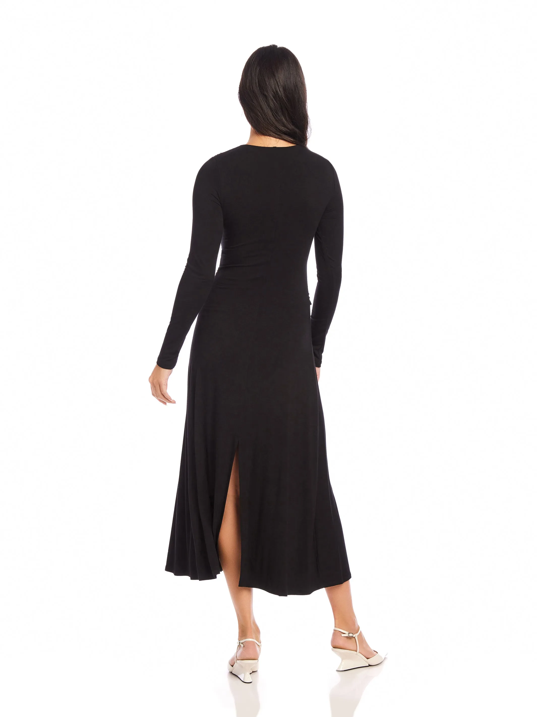 Cross Front Midi Dress