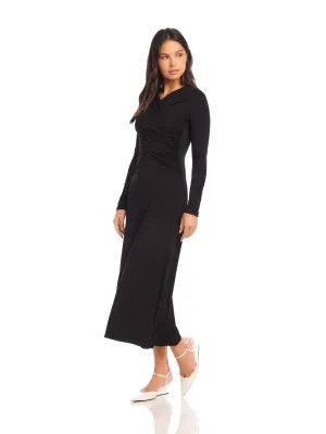 Cross Front Midi Dress