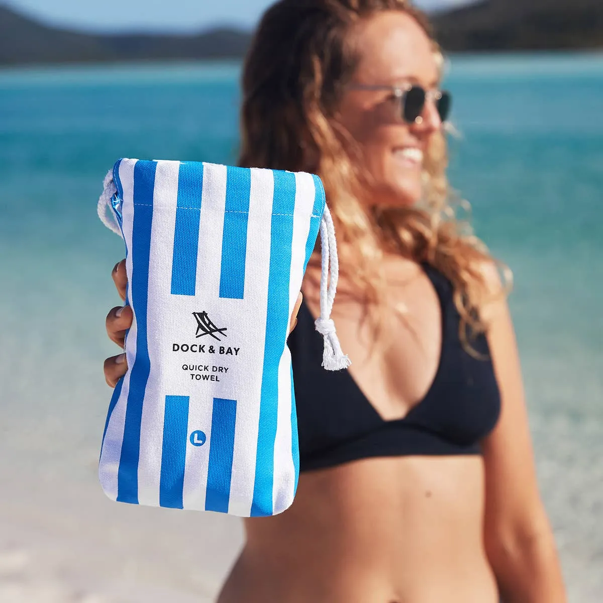 Dock & Bay Quick Dry Towel: Bondi Blue