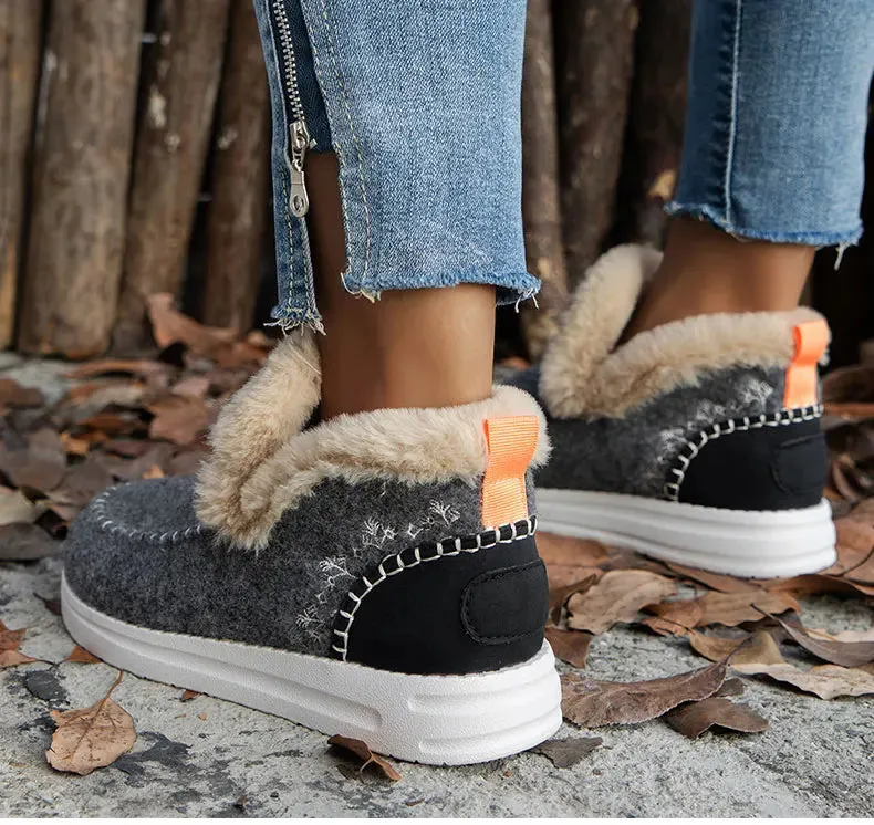 ELINA | Faux Fur Linked Winter Shoes