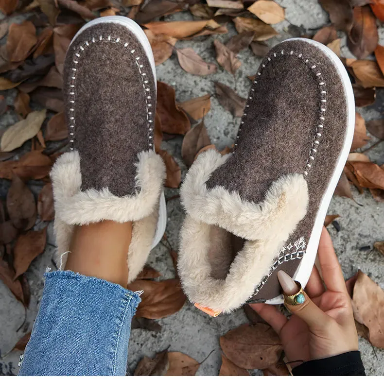 ELINA | Faux Fur Linked Winter Shoes