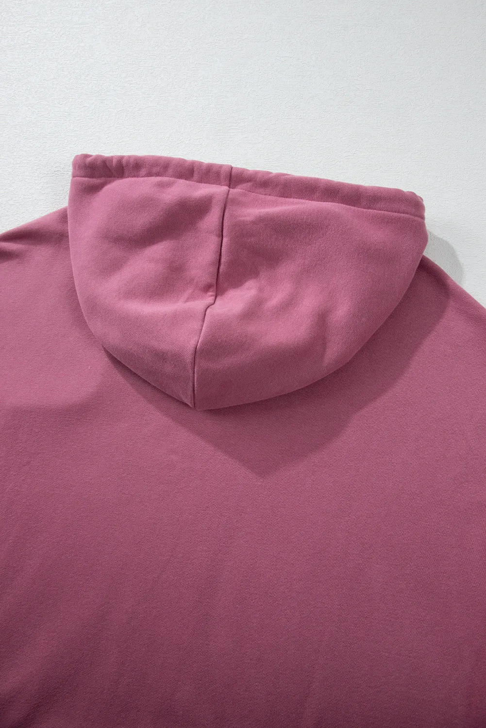 Fleece Lined Kangaroo Pocket Drawstring Chunky Hoodie