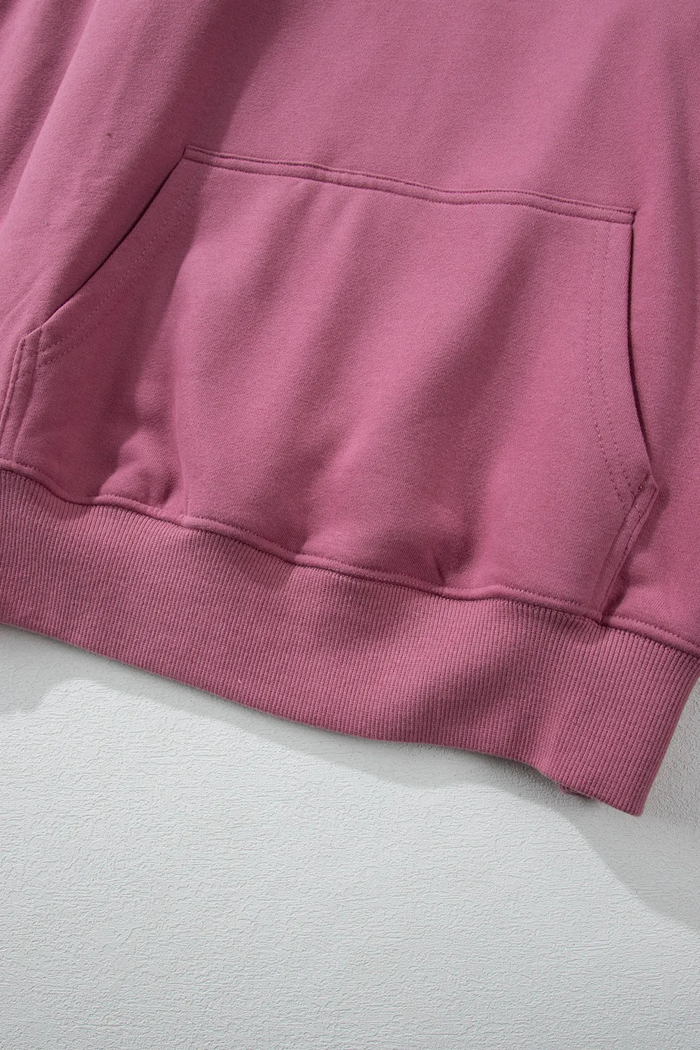 Fleece Lined Kangaroo Pocket Drawstring Chunky Hoodie