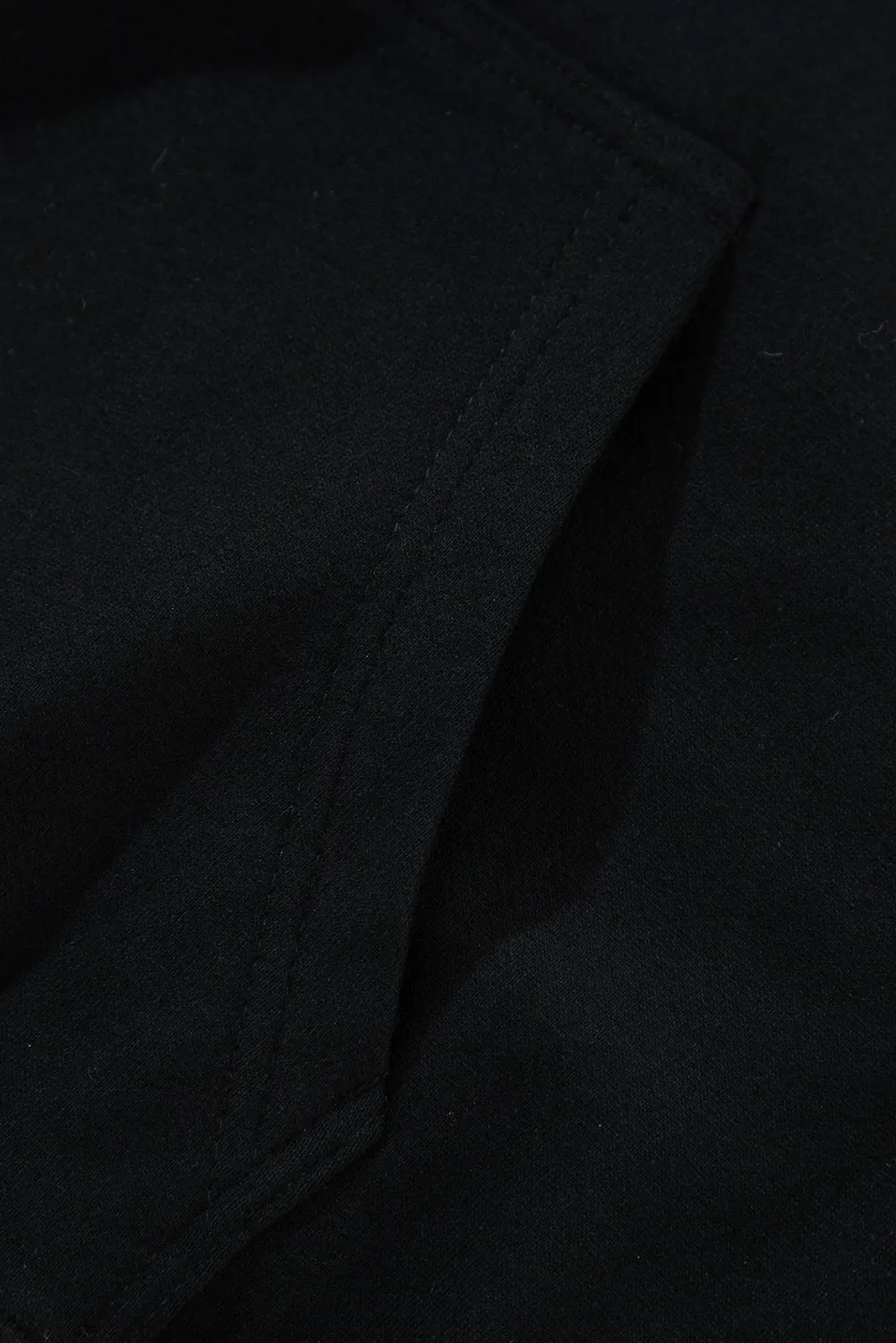 Fleece Lined Kangaroo Pocket Drawstring Chunky Hoodie