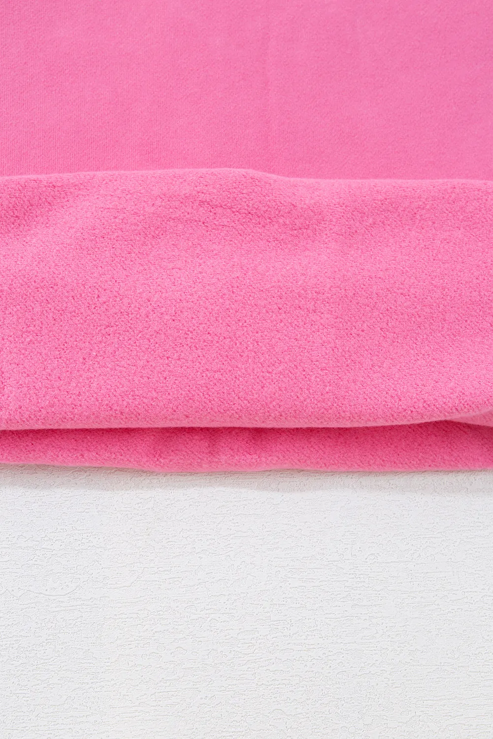 Fleece Lined Kangaroo Pocket Drawstring Chunky Hoodie