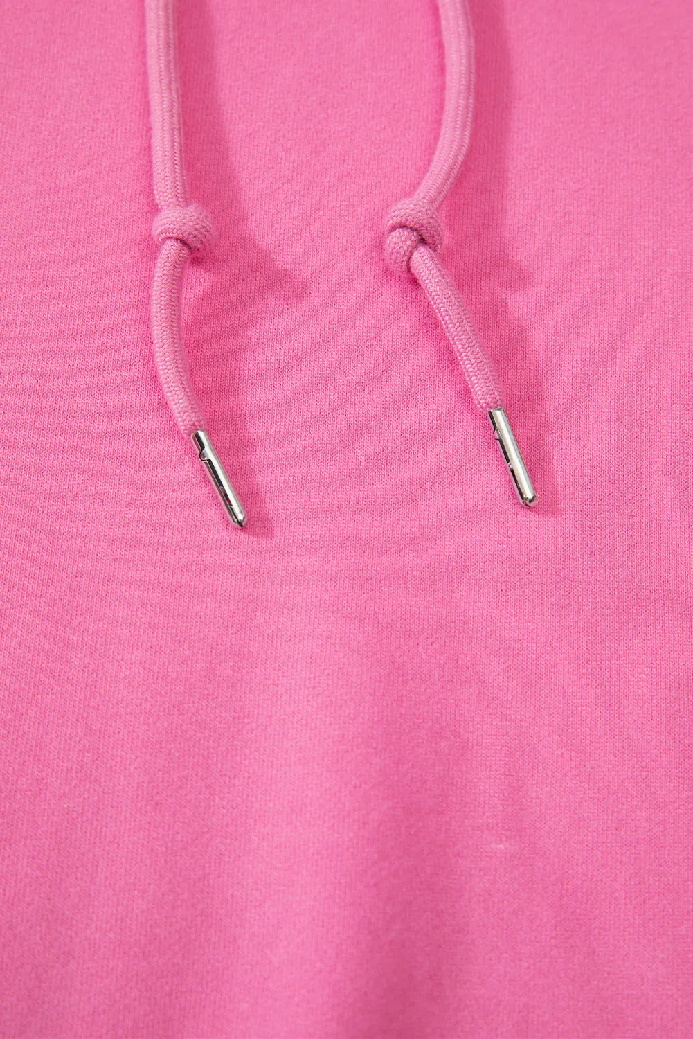 Fleece Lined Kangaroo Pocket Drawstring Chunky Hoodie
