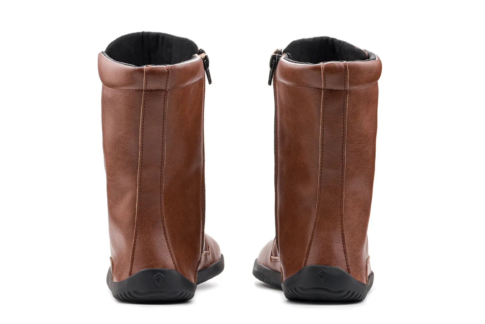 Jaya Barefoot Women’s Zip-up Boots – Brown