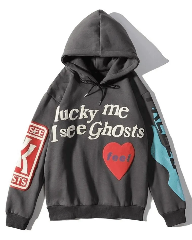 Joskaa Letters Printed Long Sleeve Hoodie